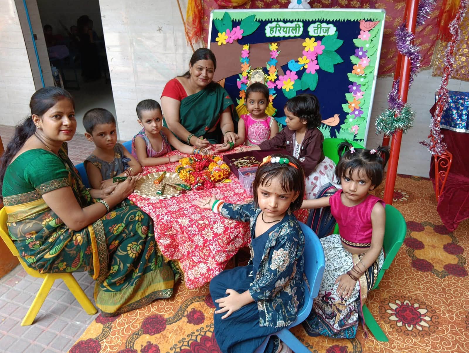 🌿🌸 Hariyali Teej Celebration | Pre-Primary Wing 🌸🌿